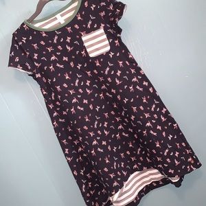 Reversible Double Layered Short Sleeve Dress